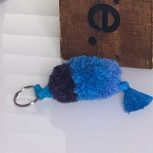 SIMPLY-Pom Pom Tassel Keyring Keychain New